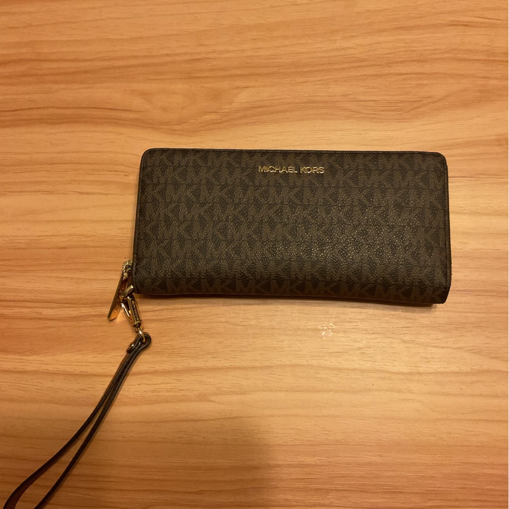 Michael Kors Dark Brown Wristlet